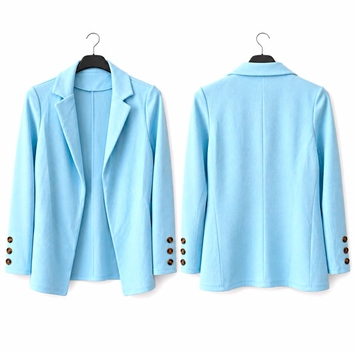 Damen blazer blau - damen, langarm