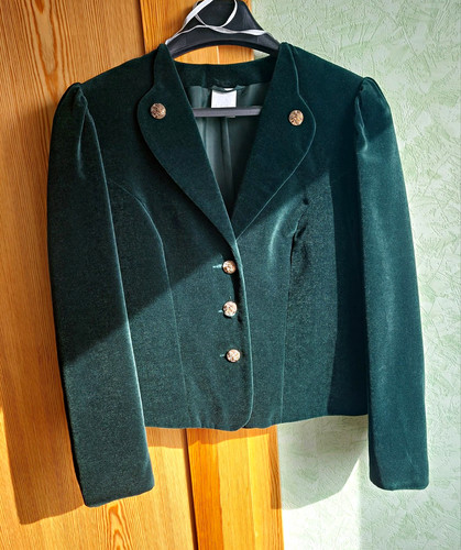 Damen samt trachtenblazer - samt,
