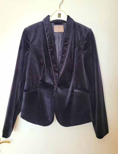 Damen samt blazer - damen, samt-blazer