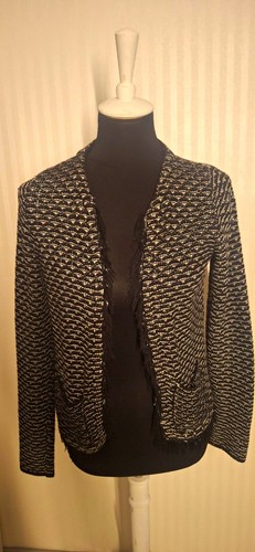 Damen blazer schwarz - schwarz/weiß, gr