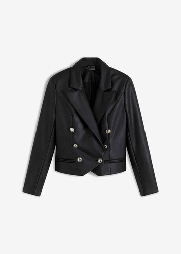 Blazer aus lederimitat 38 - aus, gr.