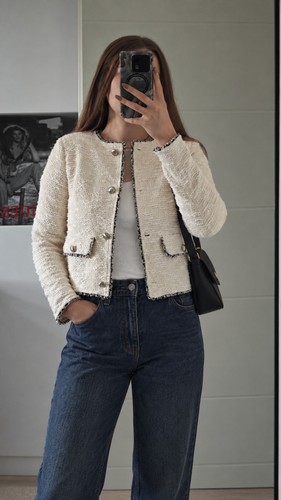Zero tweed bouclé blazer - zero,