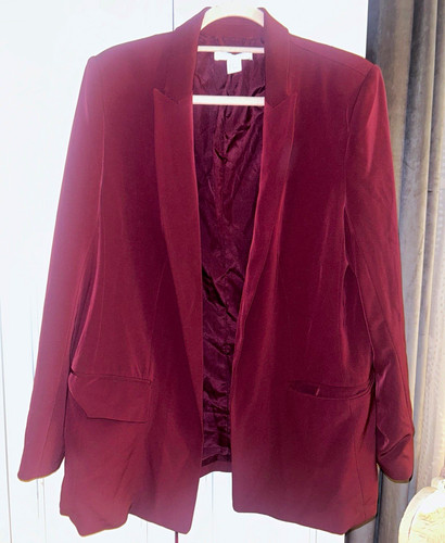 Damen blazer bordeauxrot - h&m,