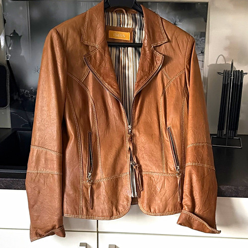 Biba damen leder - blazer, jacke