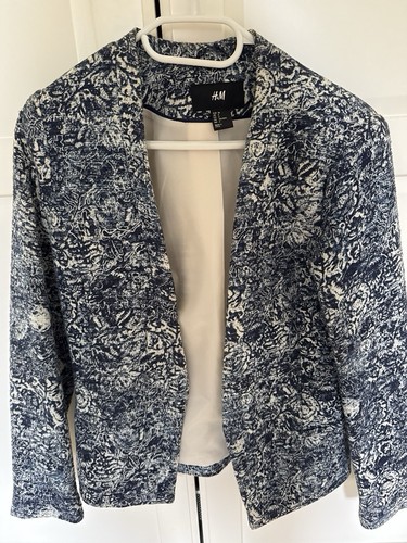 Damen blazer paisley blau - damen,