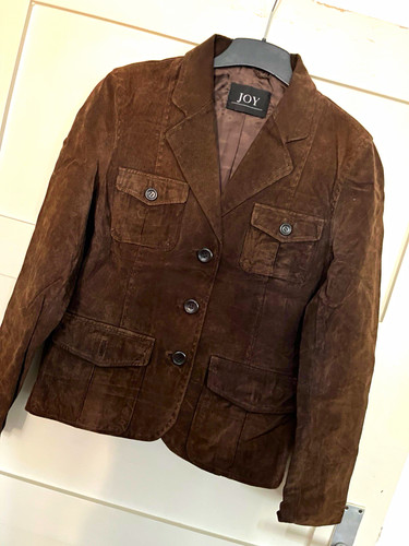 Joy damen leder blazer braun - joy,